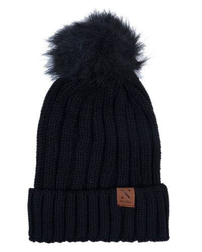 Black Knit Winter Hat